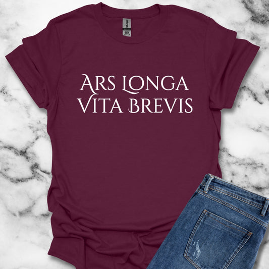 Art is Long Life is Short Latin T-Shirt