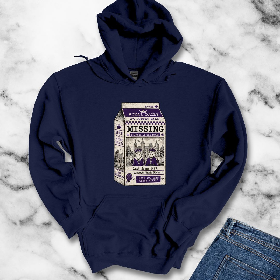 Princes in the Tower Missing Milk Carton Hoodie