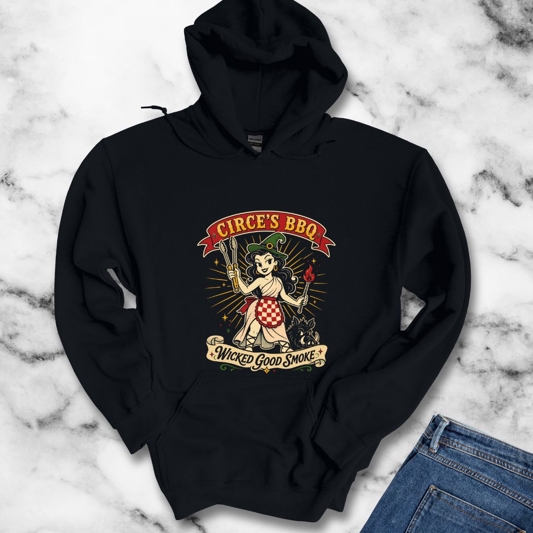 Circe's BBQ Wicked Good Smoke Default Hoodie
