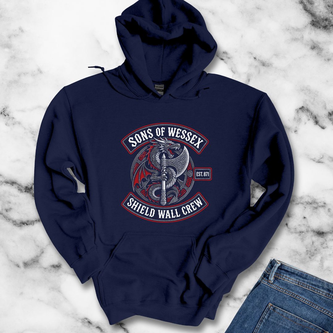 Sons of Wessex Shield Wall Crew Hoodie
