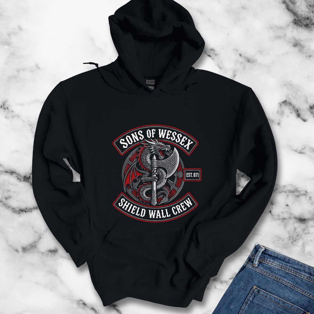 Sons of Wessex Shield Wall Crew Hoodie