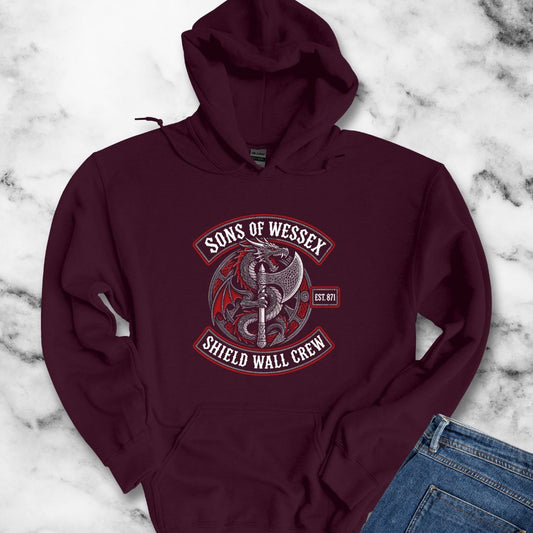 Sons of Wessex Shield Wall Crew Hoodie