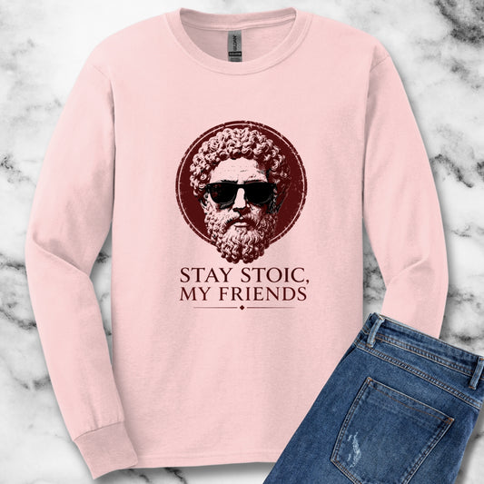 Aurelius Stay Stoic My Friends Unisex Long Sleeve Tee
