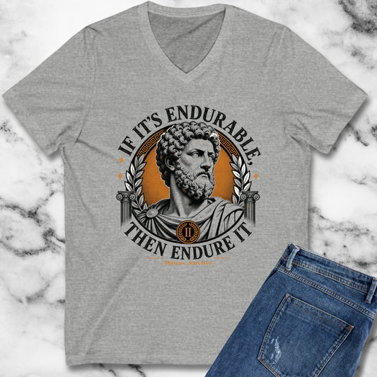 Marcus Aurelius Endurable Quote V-neck