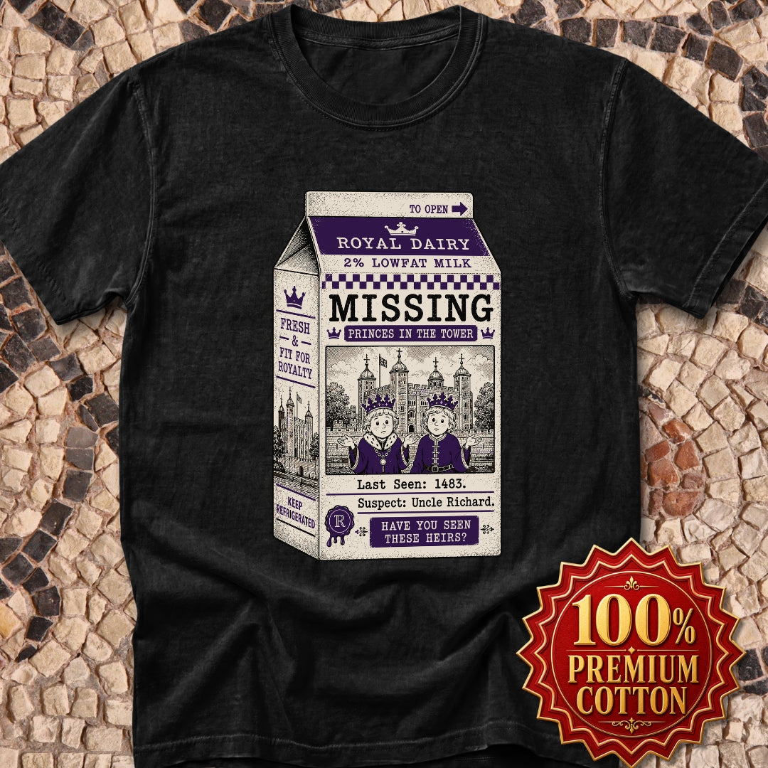 Princes in the Tower Missing Milk Carton Premium Tee