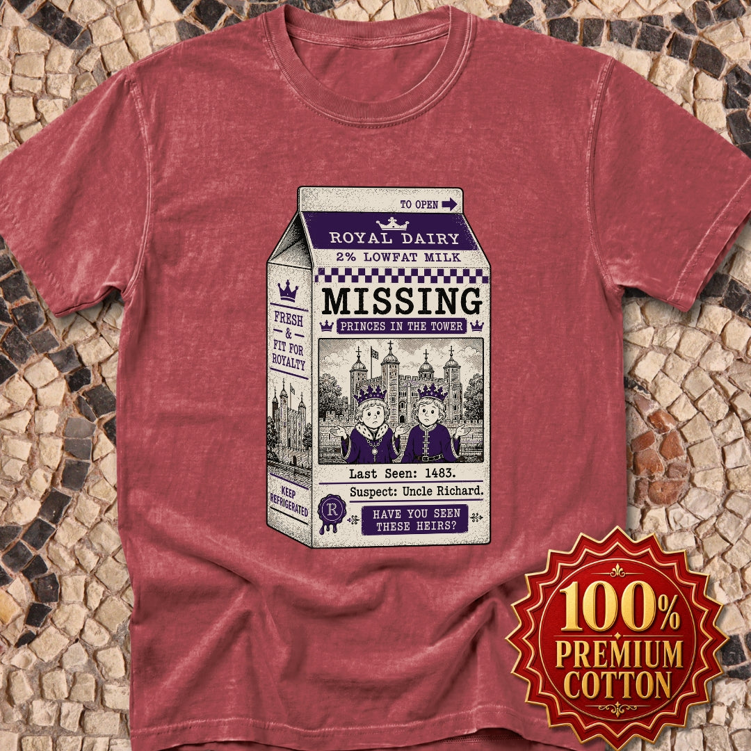Princes in the Tower Missing Milk Carton Premium Tee