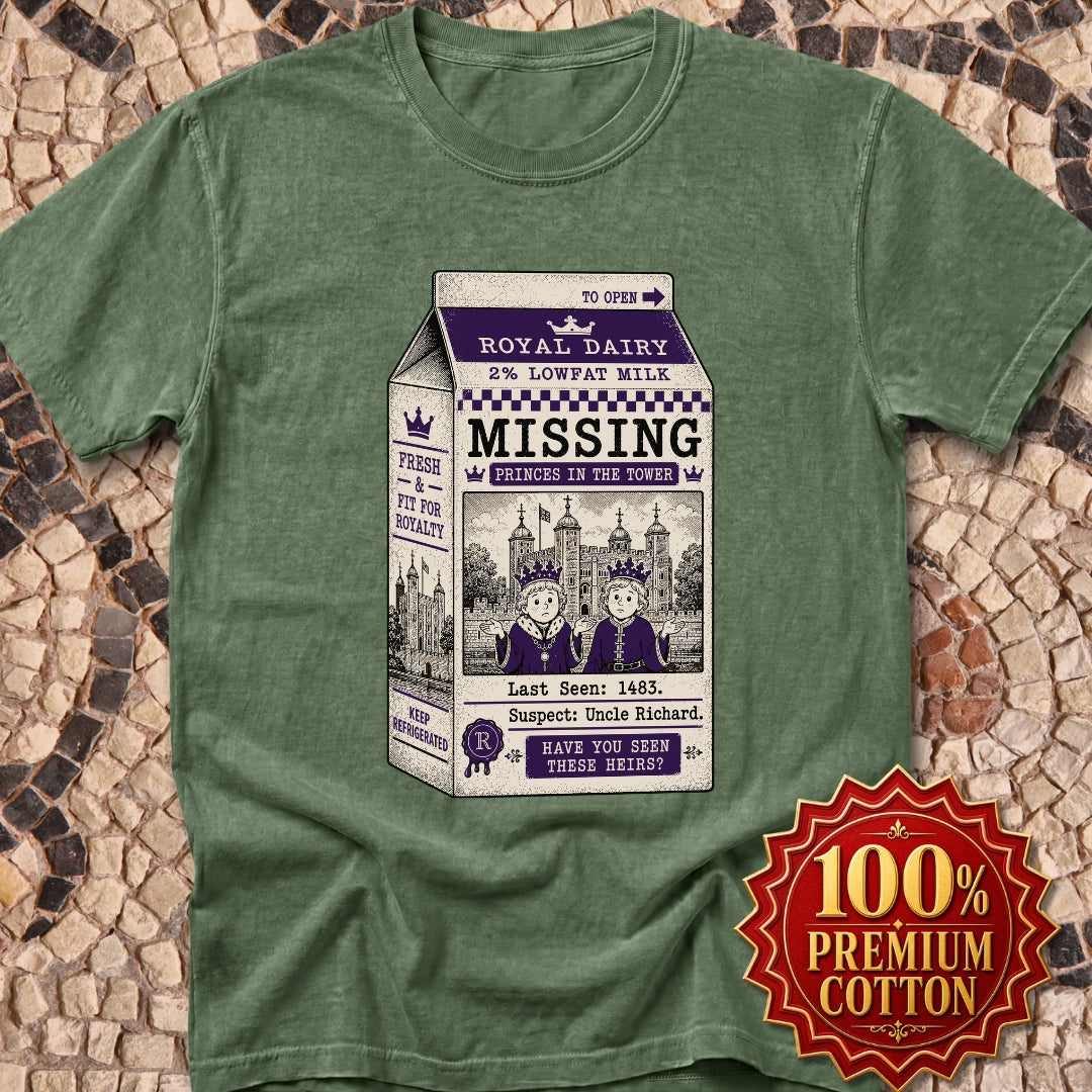 Princes in the Tower Missing Milk Carton Premium Tee