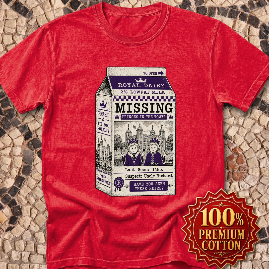 Princes in the Tower Missing Milk Carton Premium Tee
