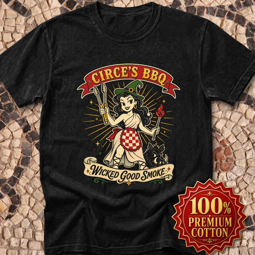 Circe's BBQ Wicked Good Smoke Premium Tee