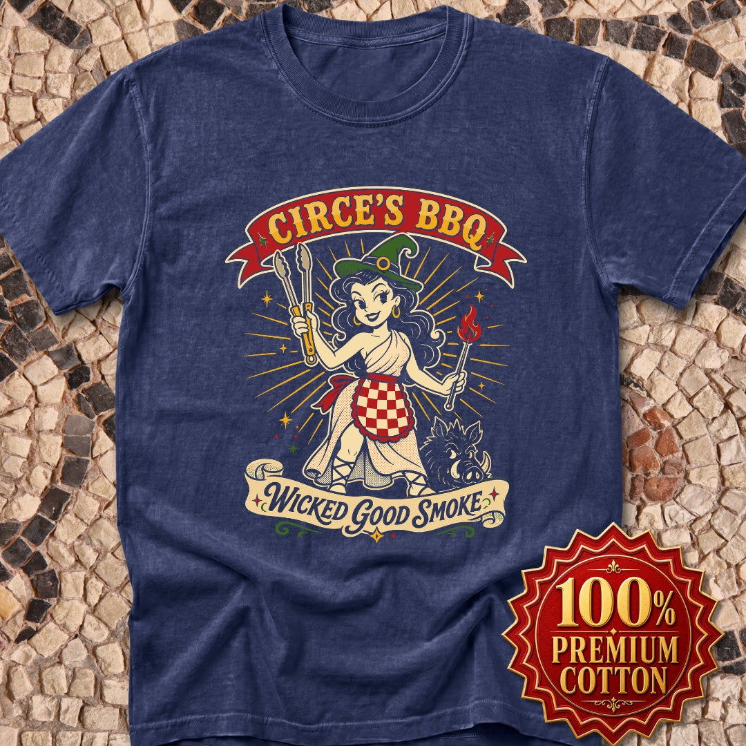 Circe's BBQ Wicked Good Smoke Premium Tee