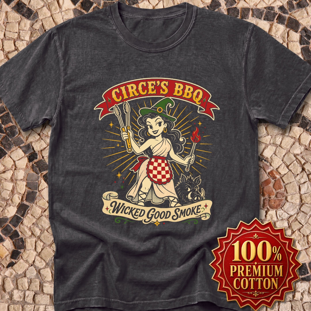 Circe's BBQ Wicked Good Smoke Premium Tee
