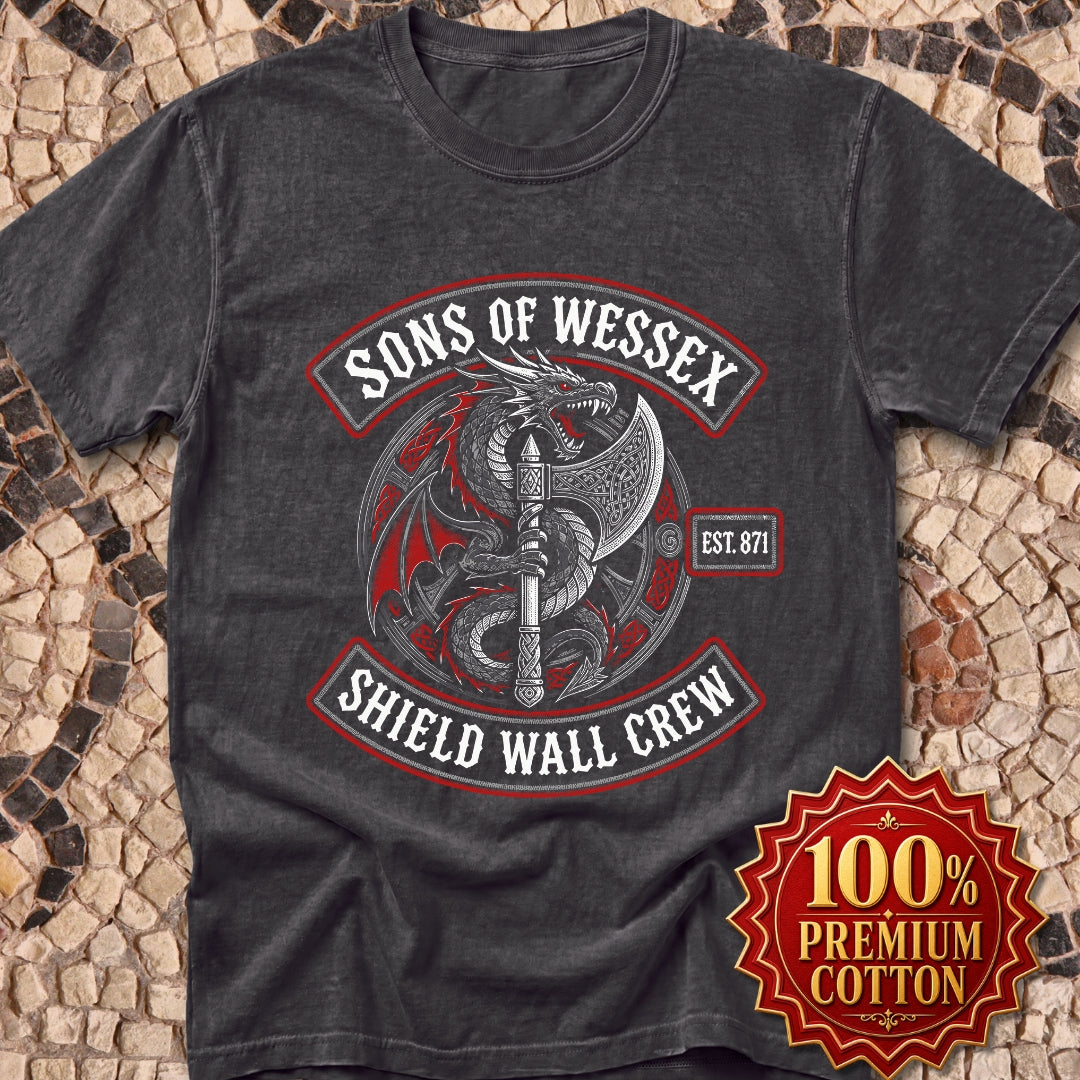 Sons of Wessex Shield Wall Crew Premium Tee