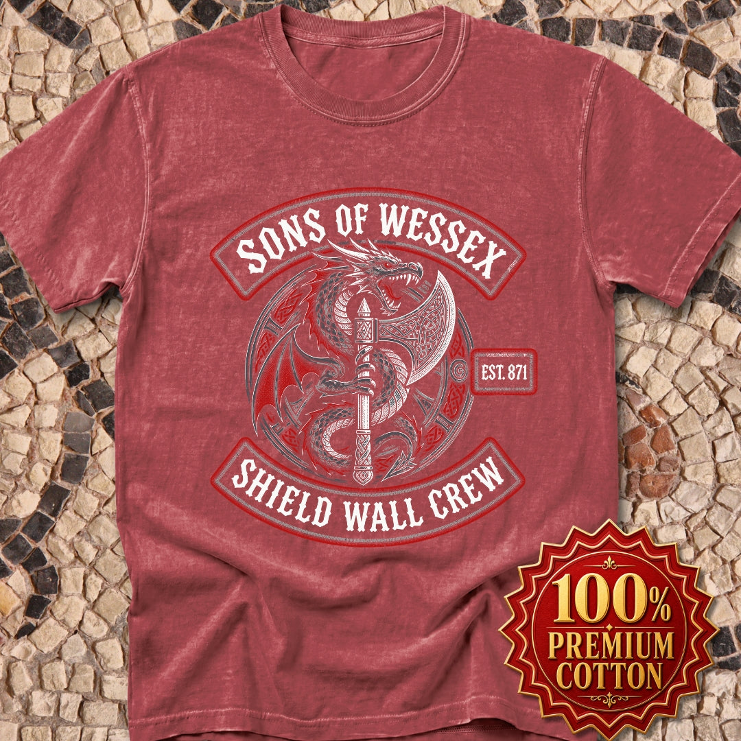 Sons of Wessex Shield Wall Crew Premium Tee