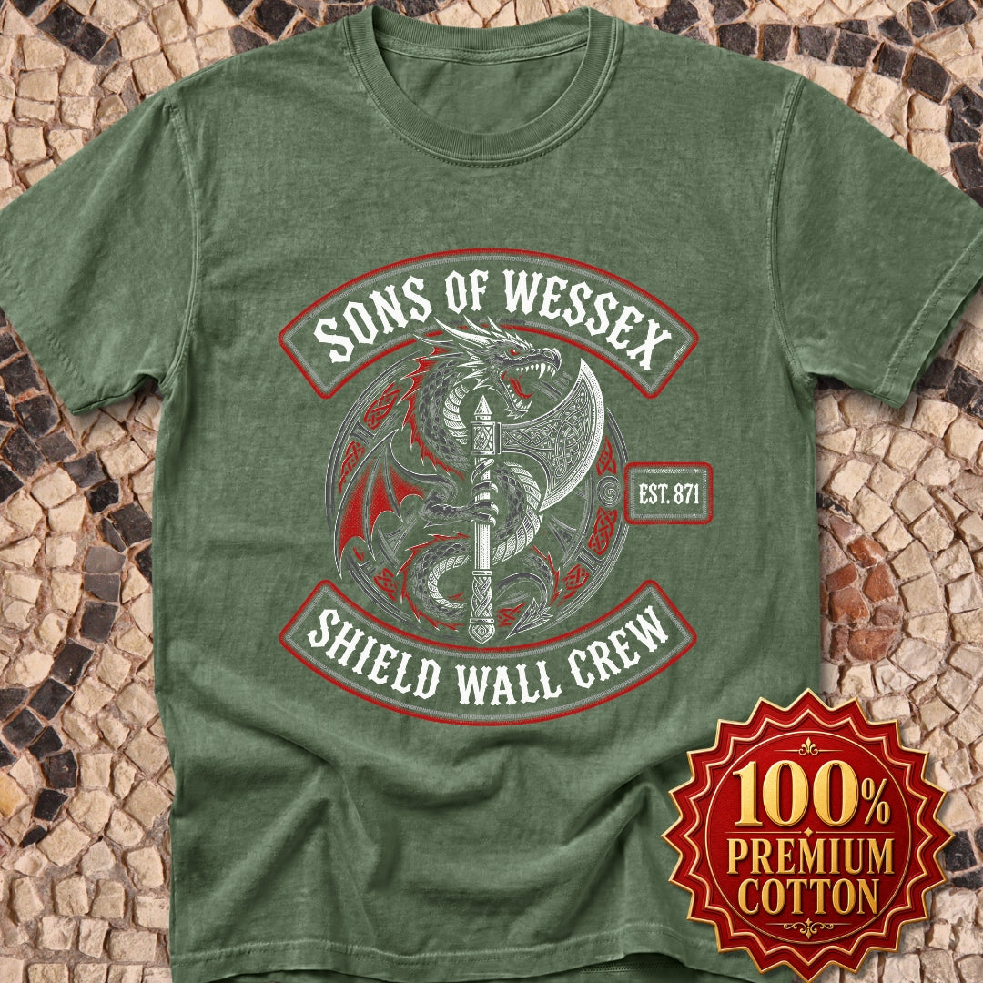 Sons of Wessex Shield Wall Crew Premium Tee