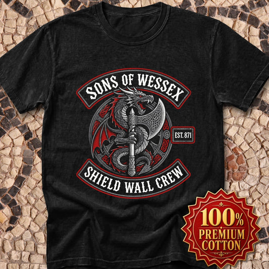 Sons of Wessex Shield Wall Crew Premium Tee