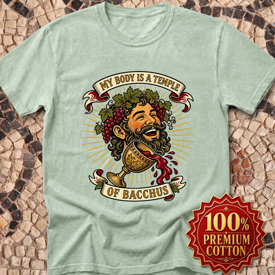My Body is a Temple of Bacchus Premium Tee