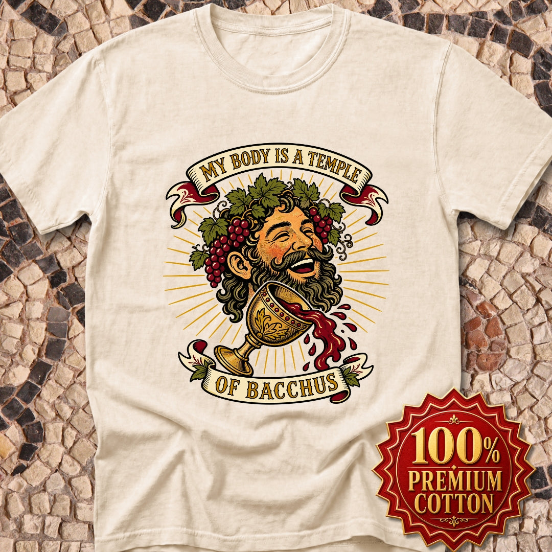 My Body is a Temple of Bacchus Premium Tee