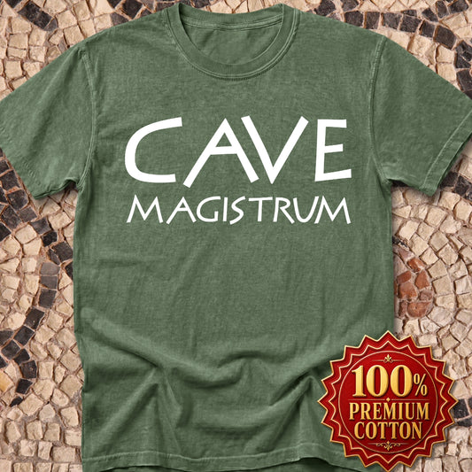 Cave Magistrum Beware Teacher Premium Tee