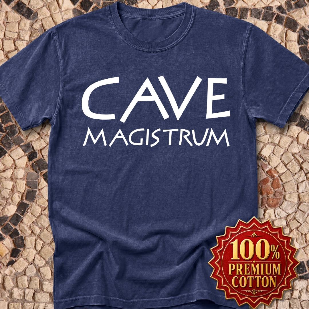 Cave Magistrum Beware Teacher Premium Tee