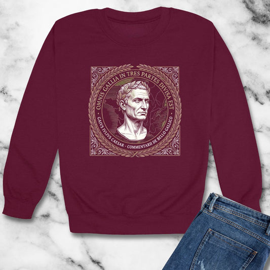 Julius Caesar Gallic War Quote Unisex Heavy Crewneck Sweatshirt
