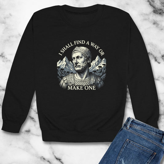 Hannibal Carthaginian Find A Way Quote Unisex Heavy Crewneck Sweatshirt