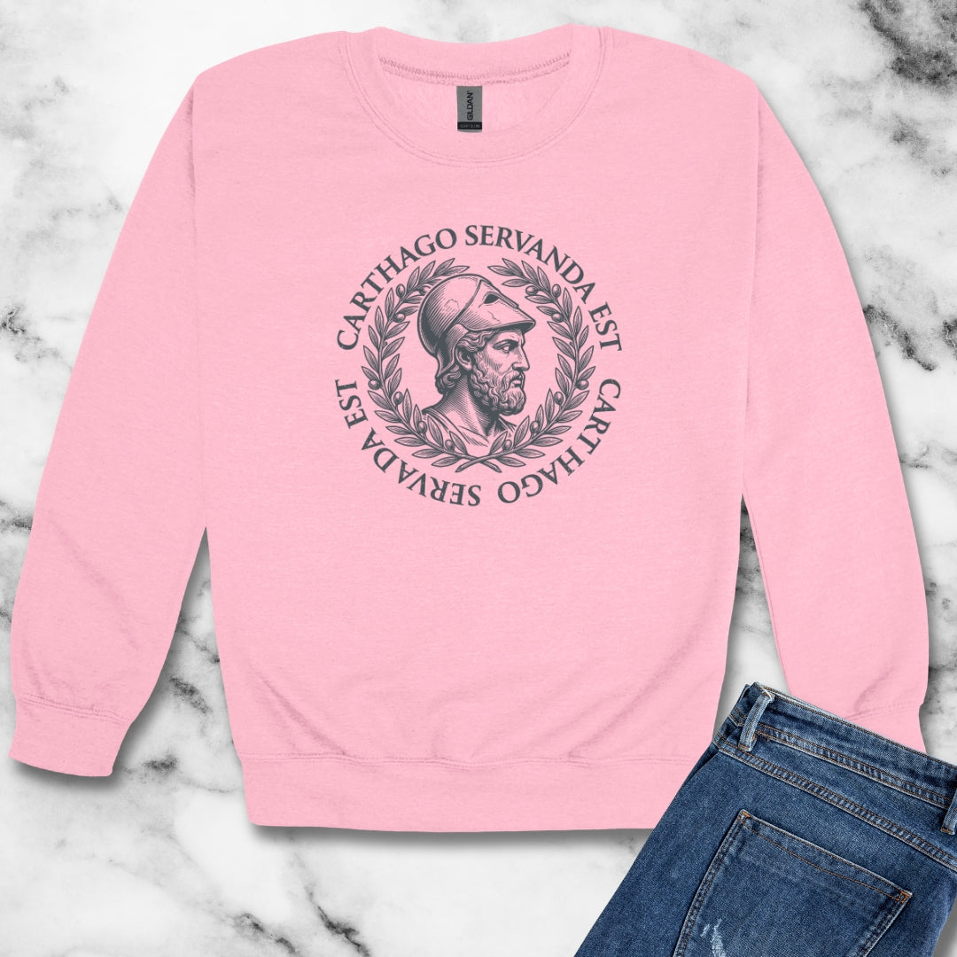Scipio Quote Carthago Servanda Est Quote  Unisex Heavy Crewneck Sweatshirt
