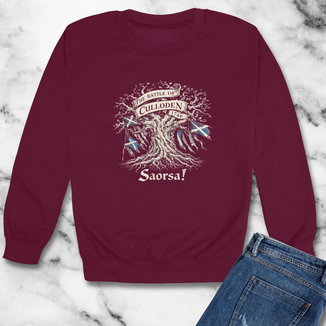 Battle of Culloden Saorsa Freedom Unisex Heavy Crewneck Sweatshirt