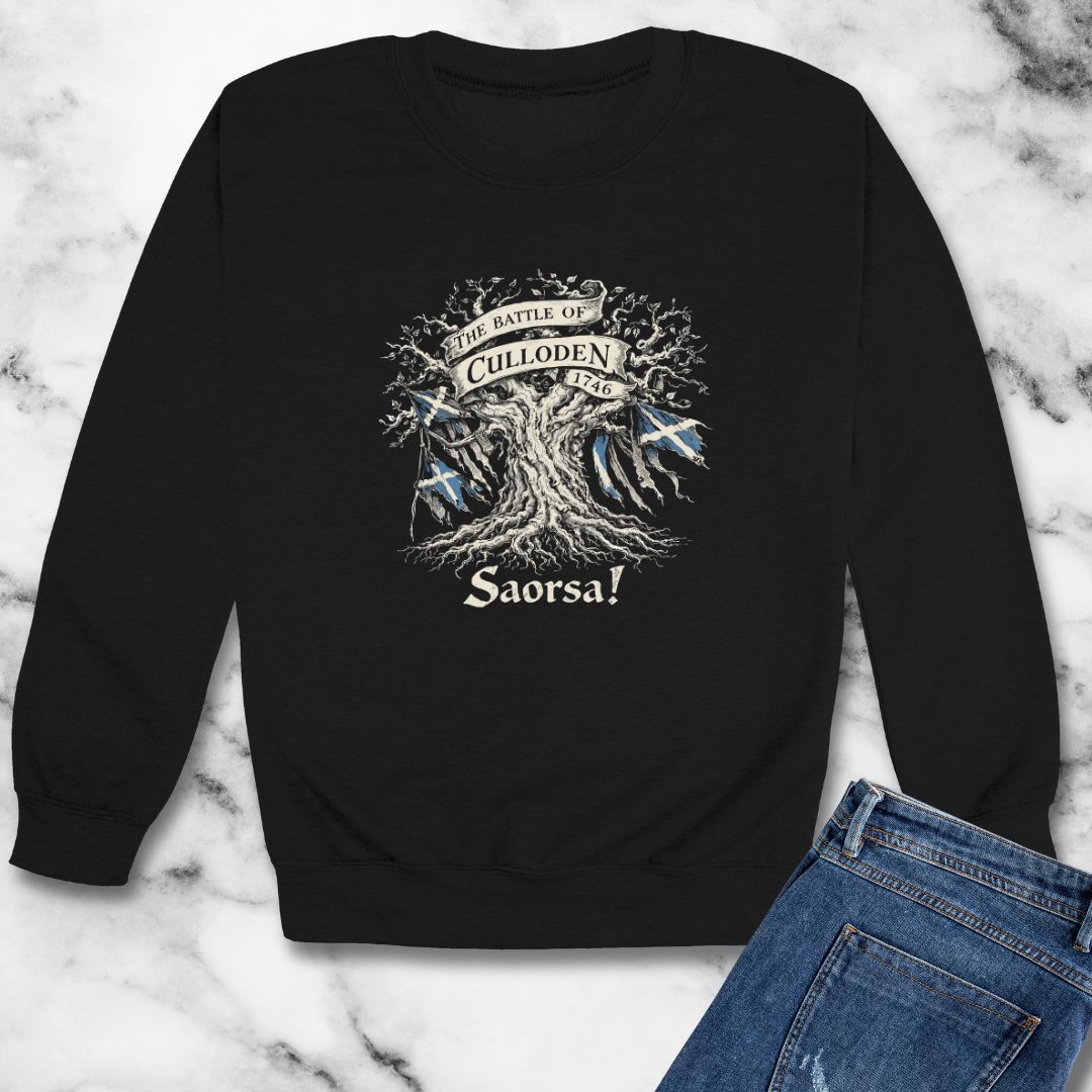 Battle of Culloden Saorsa Freedom Unisex Heavy Crewneck Sweatshirt