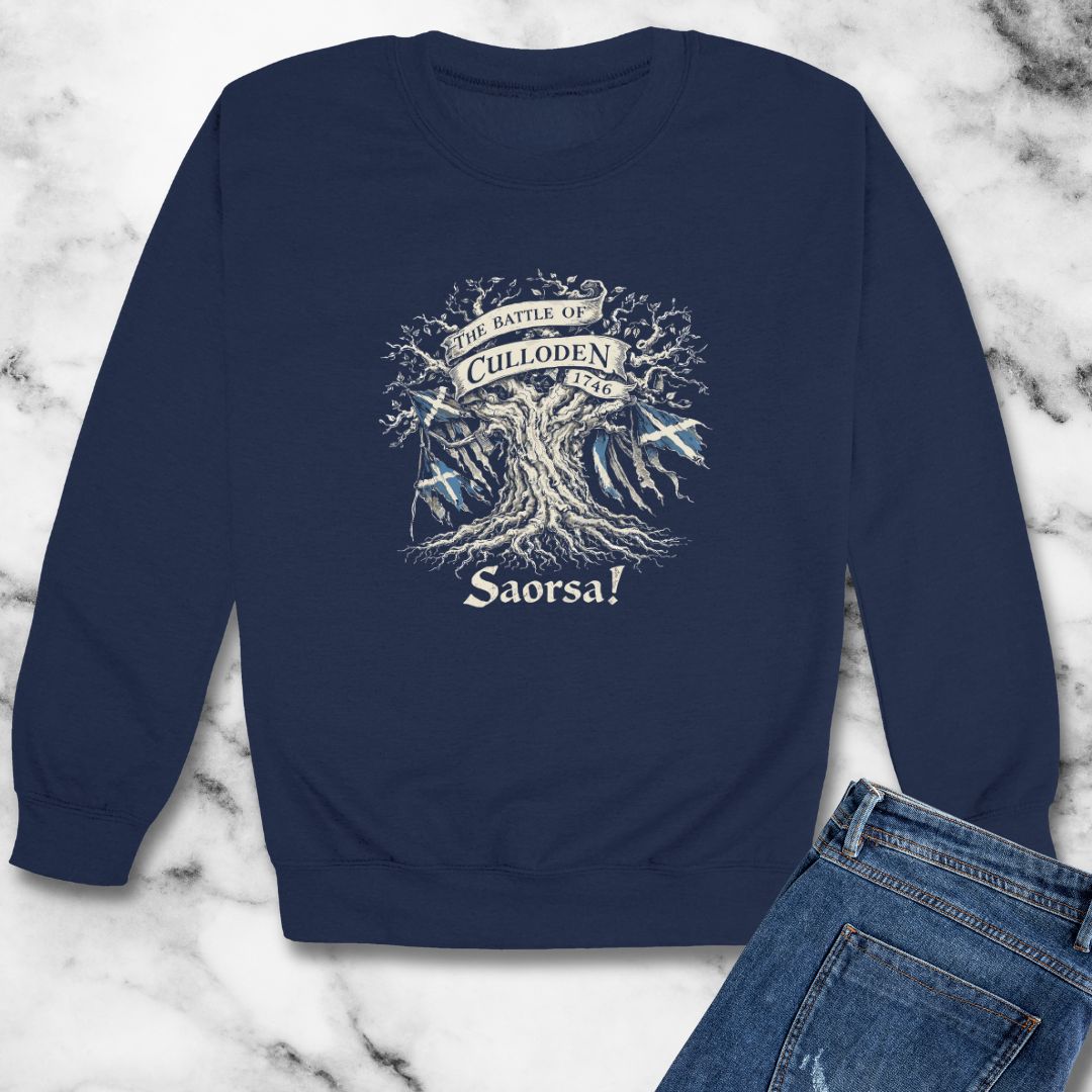 Battle of Culloden Saorsa Freedom Unisex Heavy Crewneck Sweatshirt