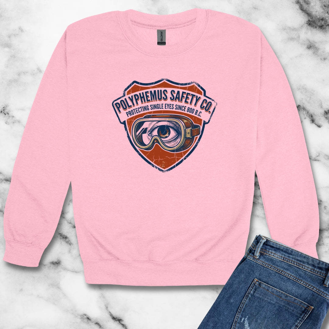 Polyphemus Cyclops Safety Glasses Unisex Heavy Crewneck Sweatshirt