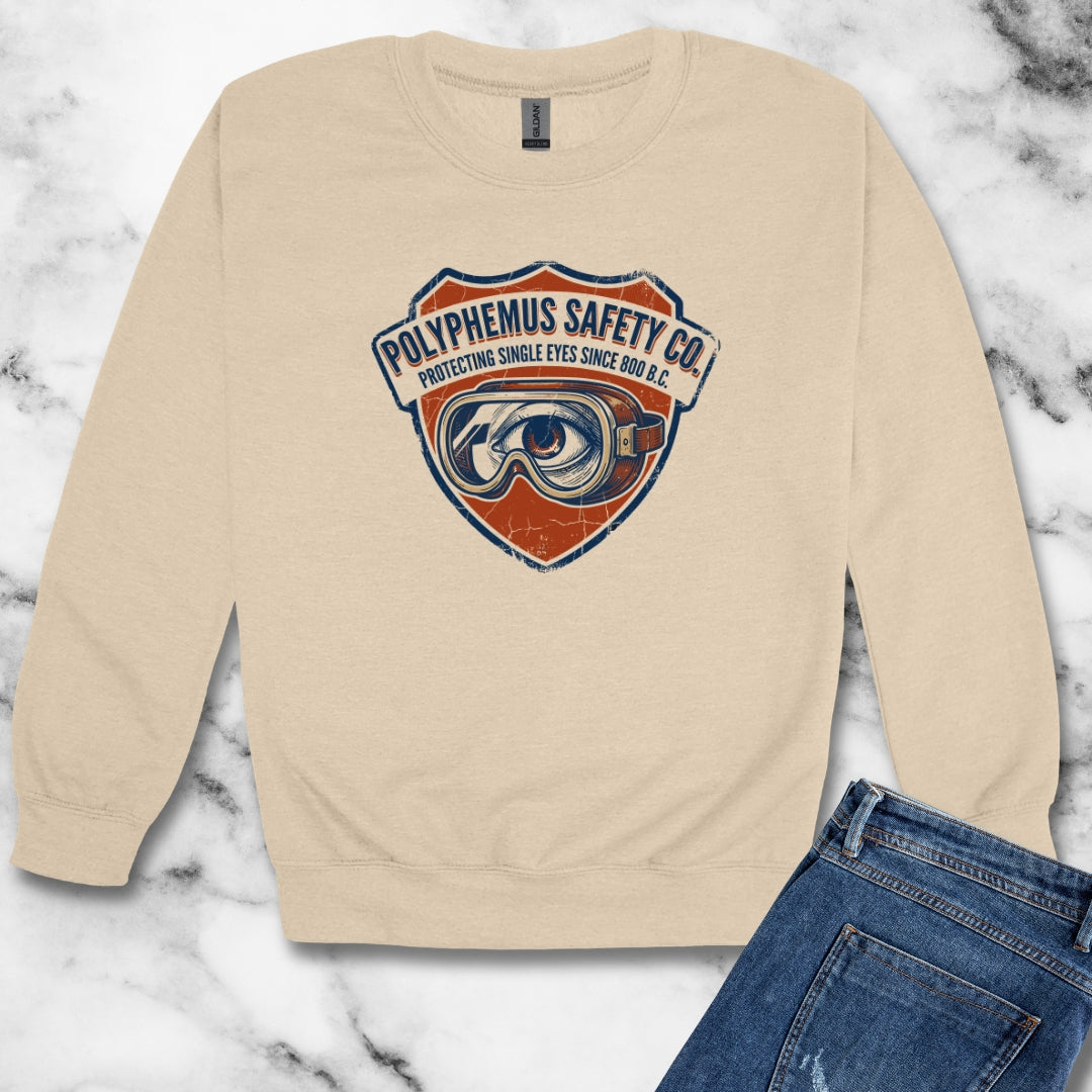 Polyphemus Cyclops Safety Glasses Unisex Heavy Crewneck Sweatshirt