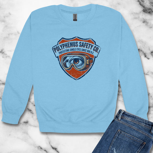Polyphemus Cyclops Safety Glasses Unisex Heavy Crewneck Sweatshirt