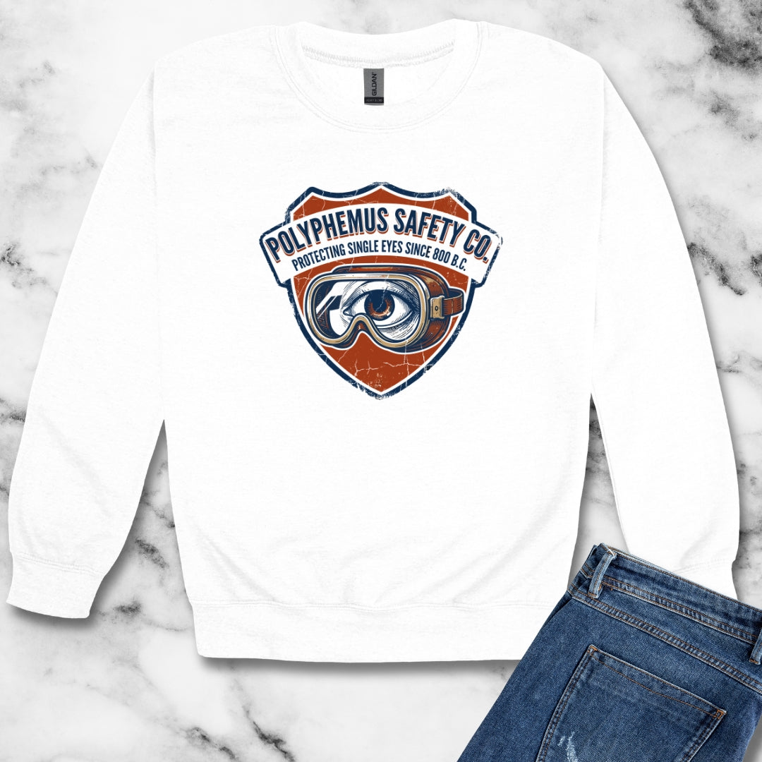 Polyphemus Cyclops Safety Glasses Unisex Heavy Crewneck Sweatshirt