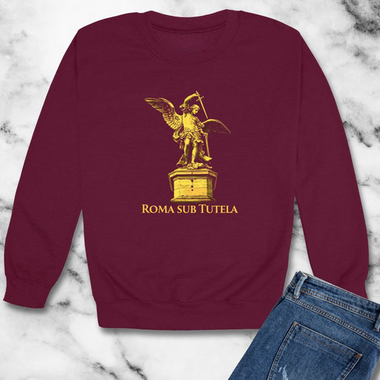 Archangel Michael Roma Sub Tutela Unisex Heavy Crewneck Sweatshirt