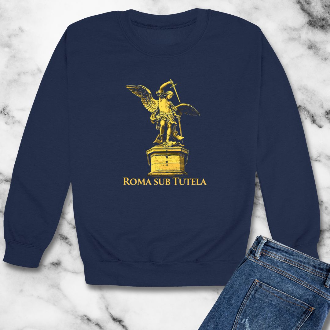 Archangel Michael Roma Sub Tutela Unisex Heavy Crewneck Sweatshirt