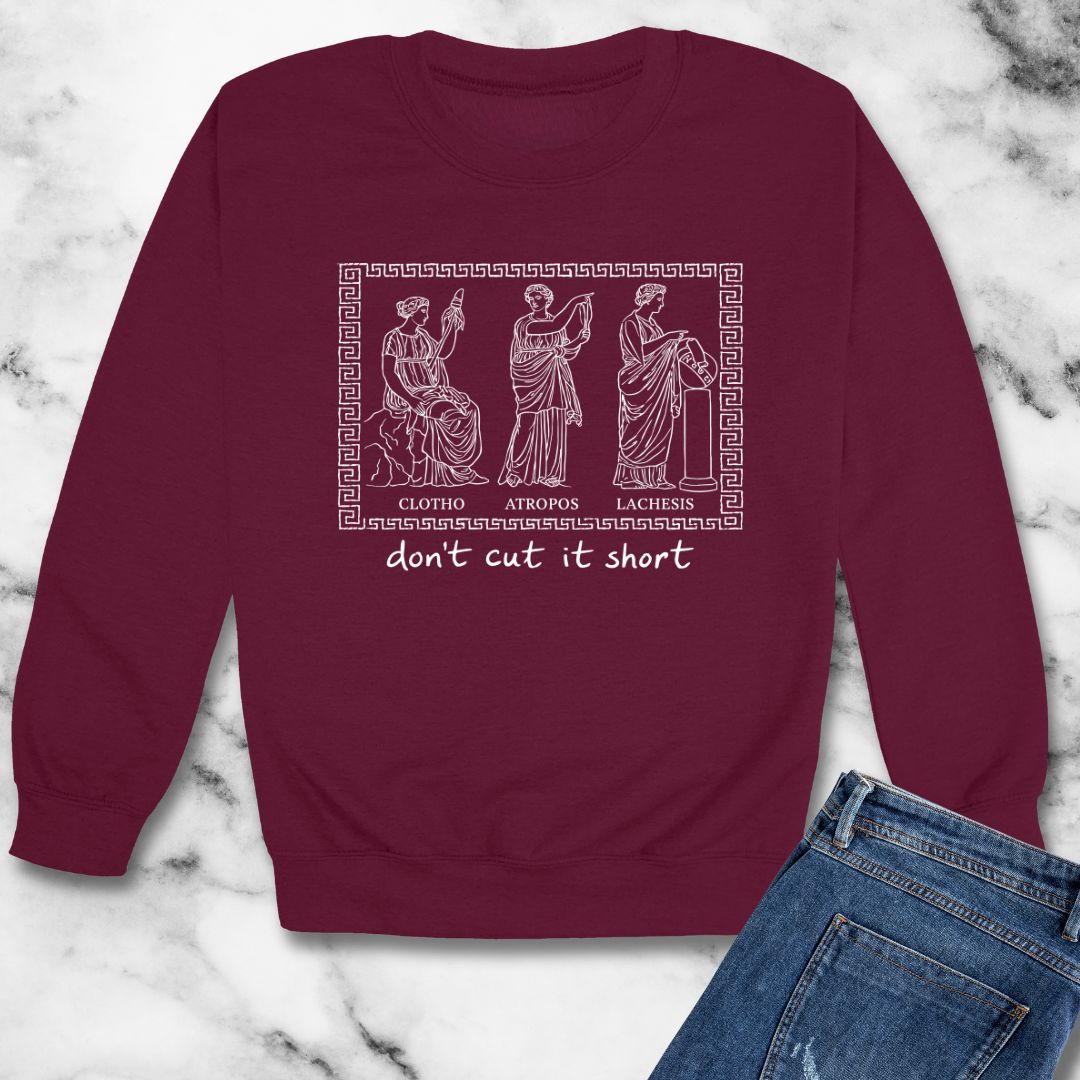 Three Fates Clotho Lachesis Atropos Unisex Heavy Crewneck Sweatshirt