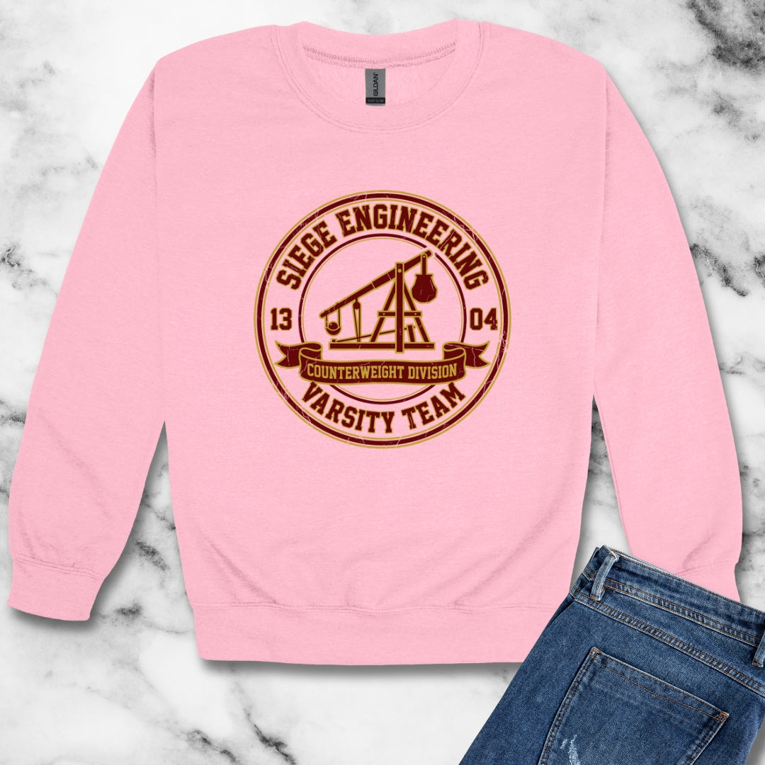 Trebuchet Varsity Team  Unisex Heavy Crewneck Sweatshirt