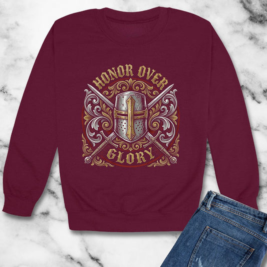Honor Over Glory Knight Unisex Heavy Crewneck Sweatshirt