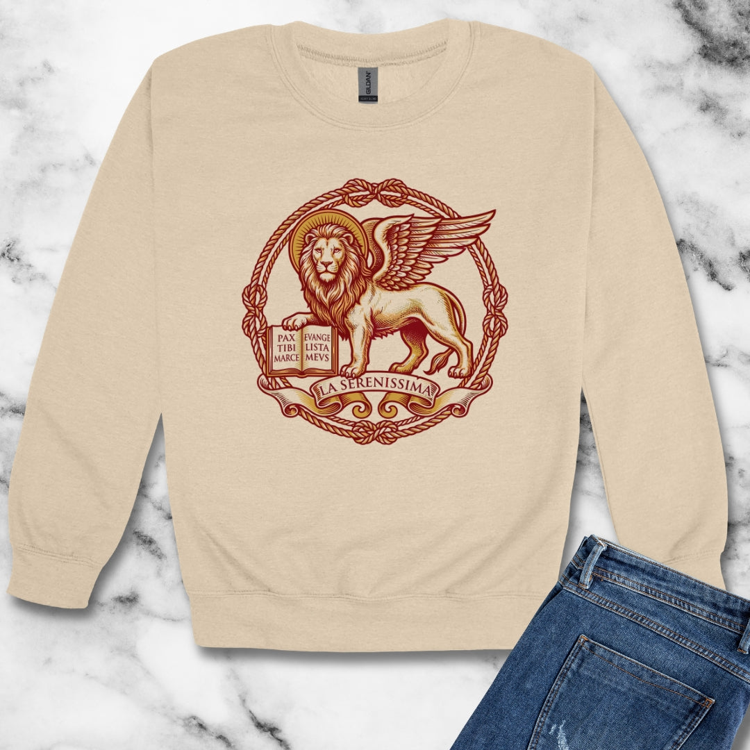 Venice La Serinissima Unisex Heavy Crewneck Sweatshirt