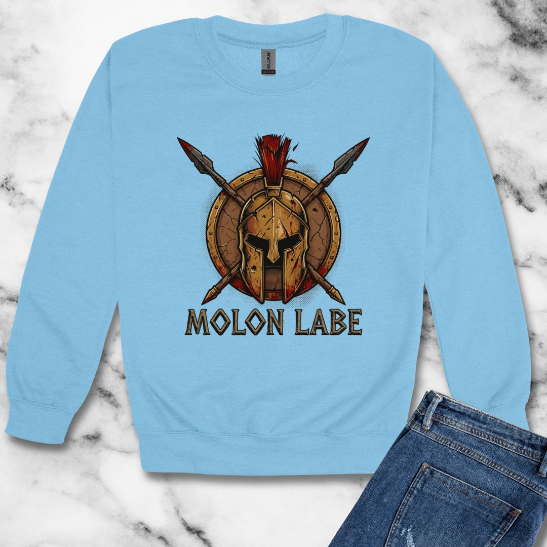 Molon Labe Sparta Unisex Heavy Crewneck Sweatshirt