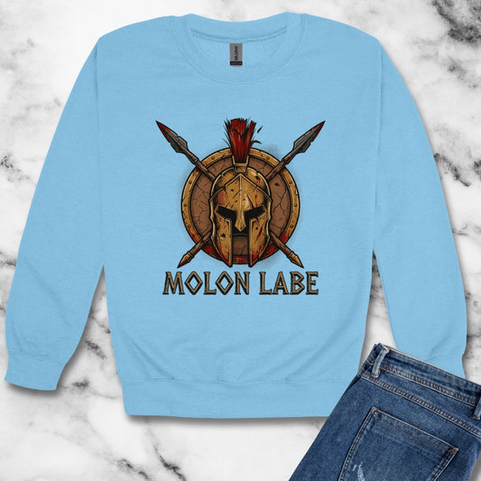Molon Labe Sparta Unisex Heavy Crewneck Sweatshirt