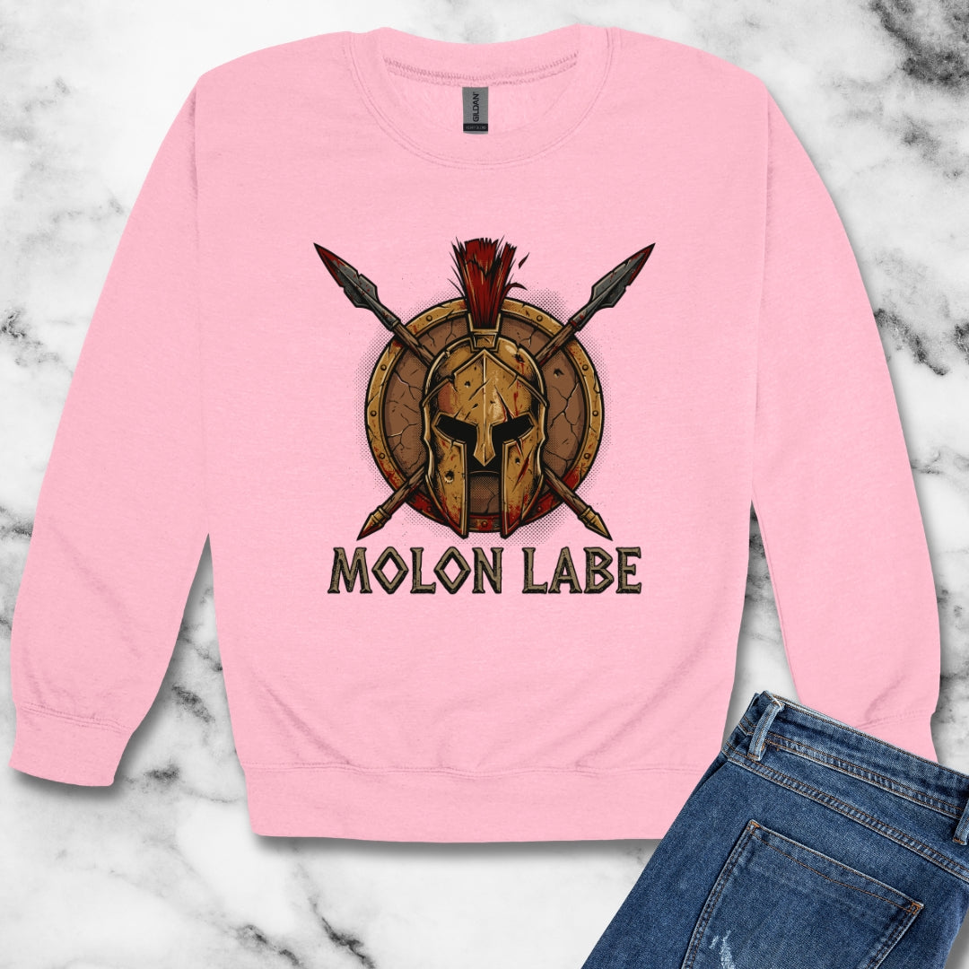 Molon Labe Sparta Unisex Heavy Crewneck Sweatshirt