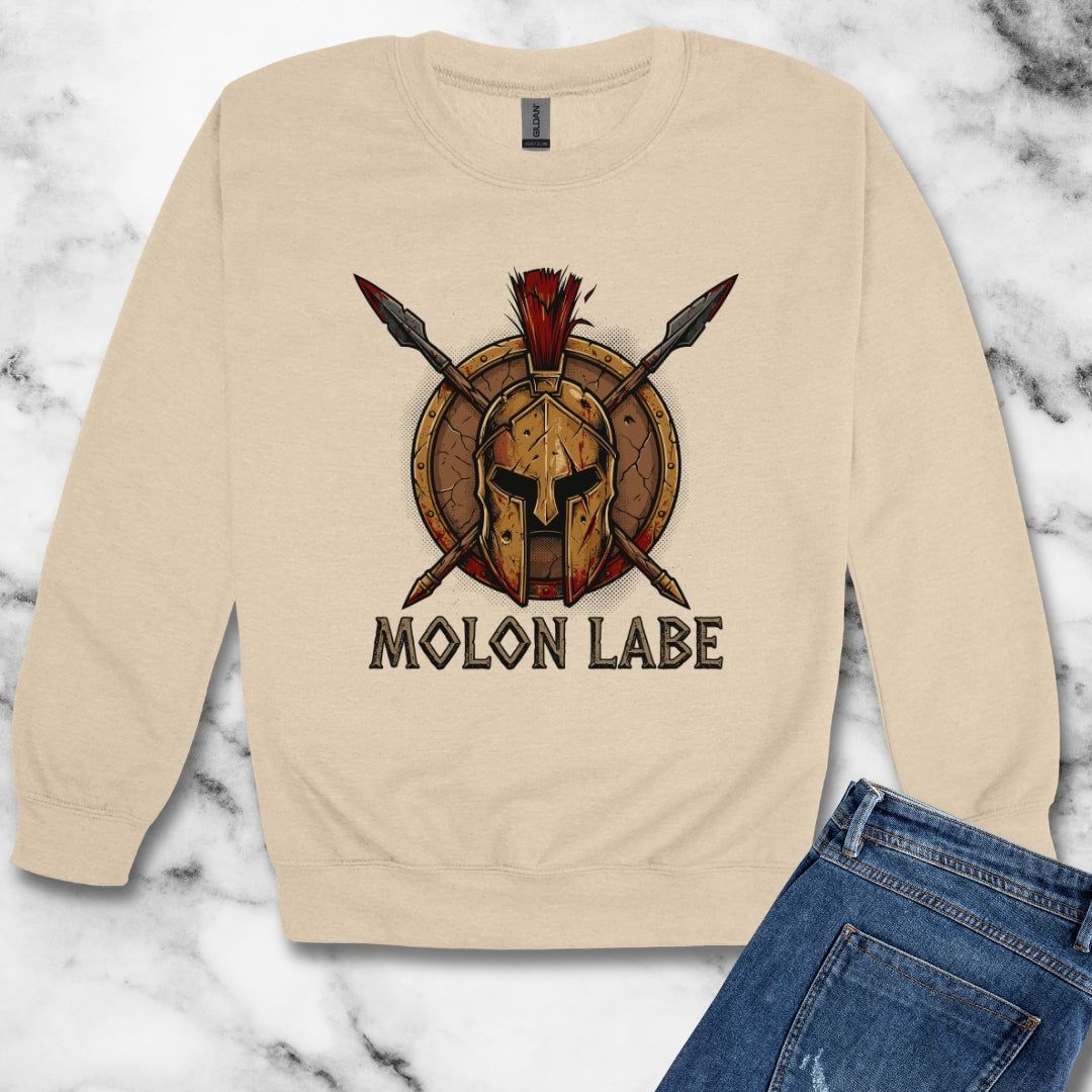 Molon Labe Sparta Unisex Heavy Crewneck Sweatshirt