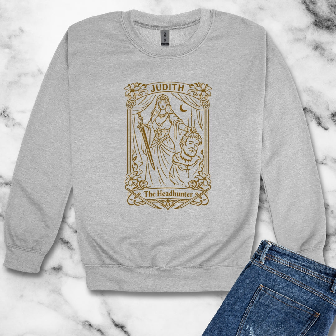 Judith & Holofernes Tarot Style Unisex Heavy Crewneck Sweatshirt