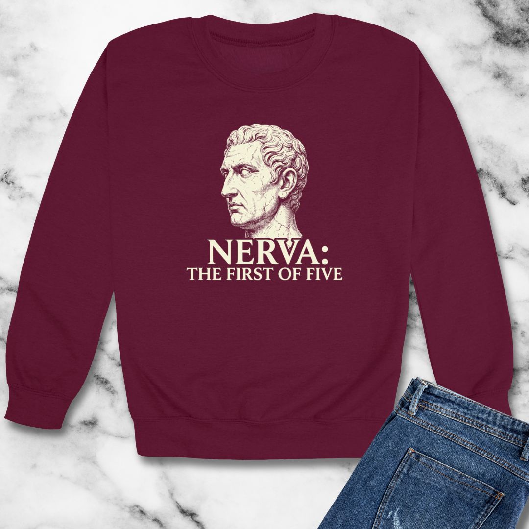 Nerva First of 5 Good Emperors Unisex Heavy Crewneck Sweatshirt