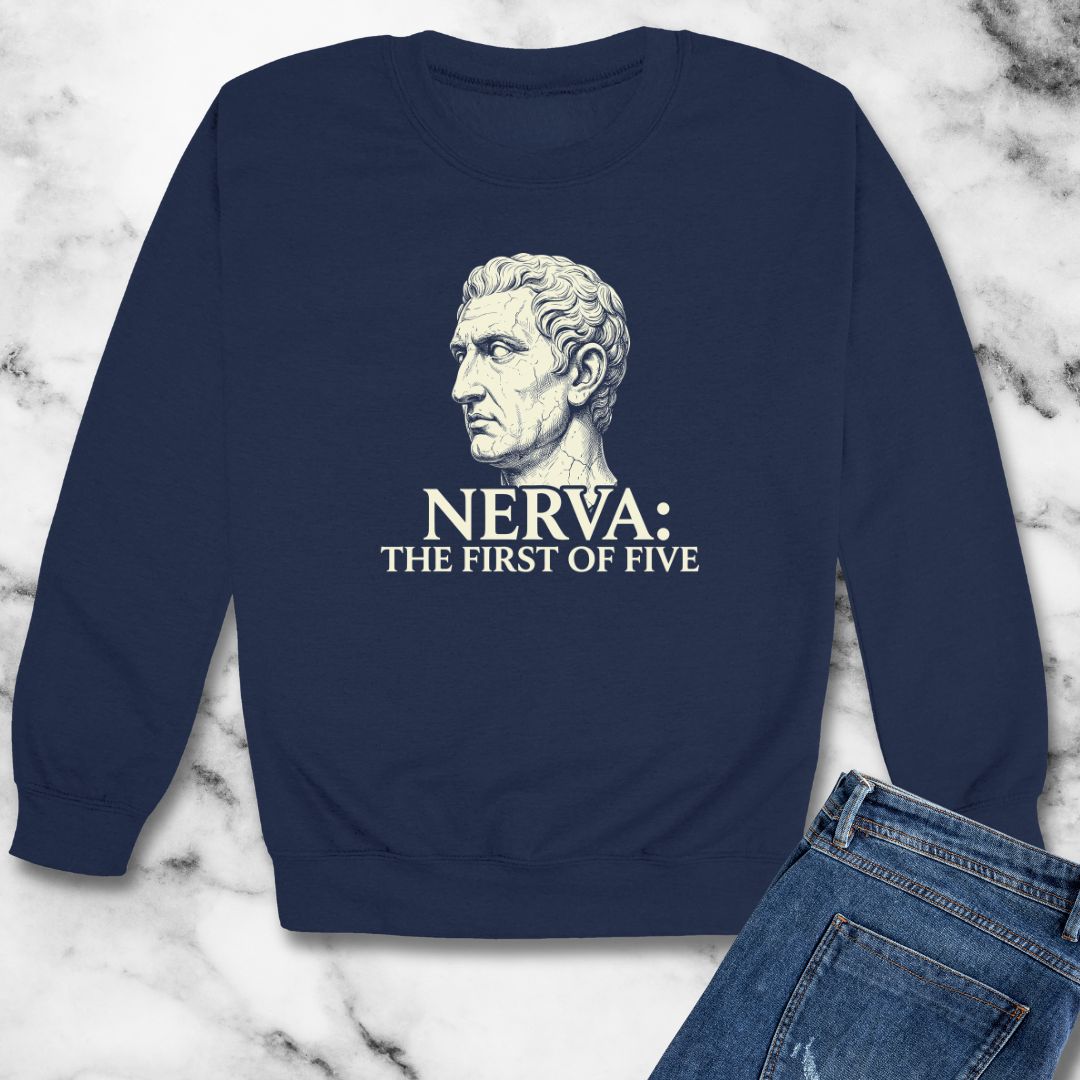 Nerva First of 5 Good Emperors Unisex Heavy Crewneck Sweatshirt