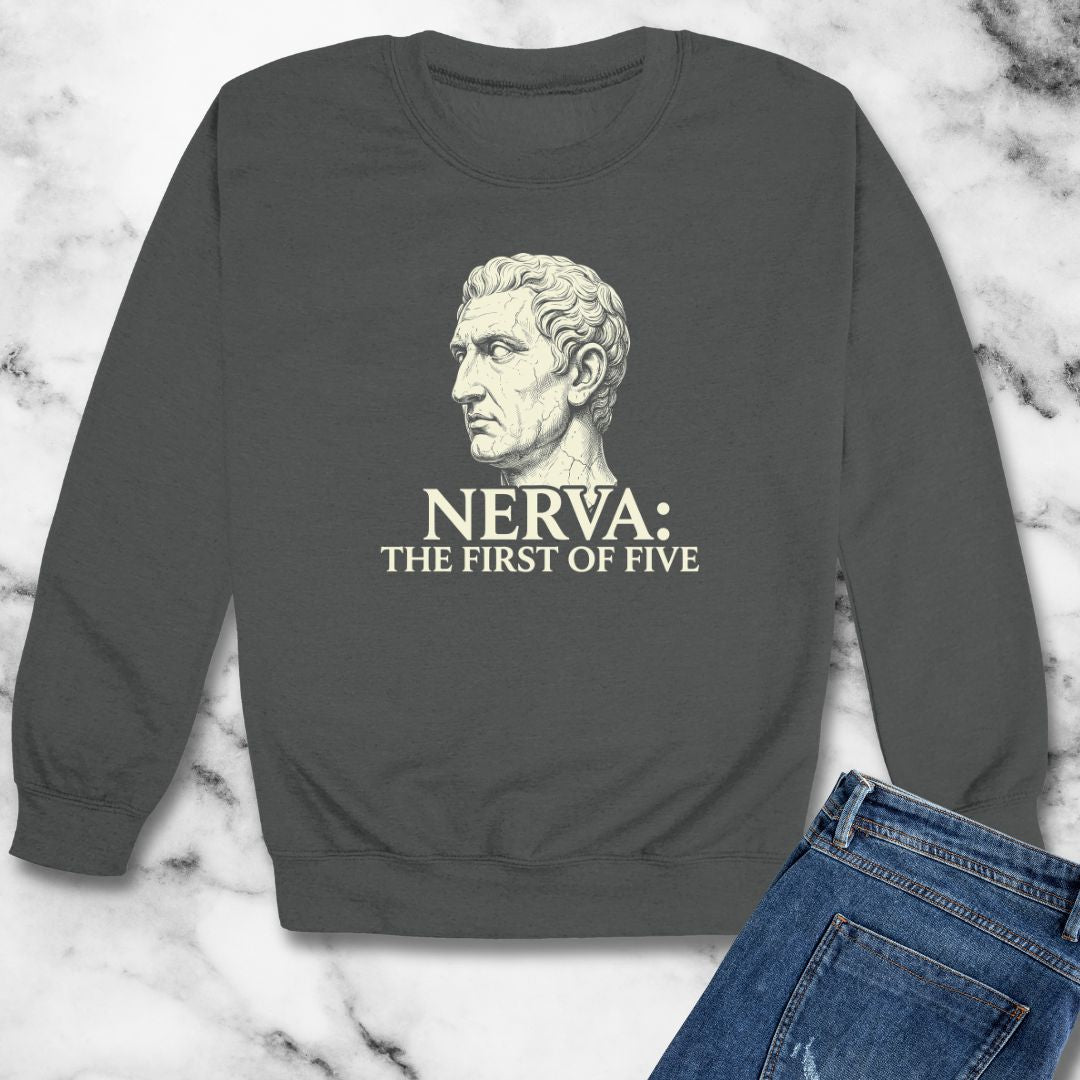 Nerva First of 5 Good Emperors Unisex Heavy Crewneck Sweatshirt