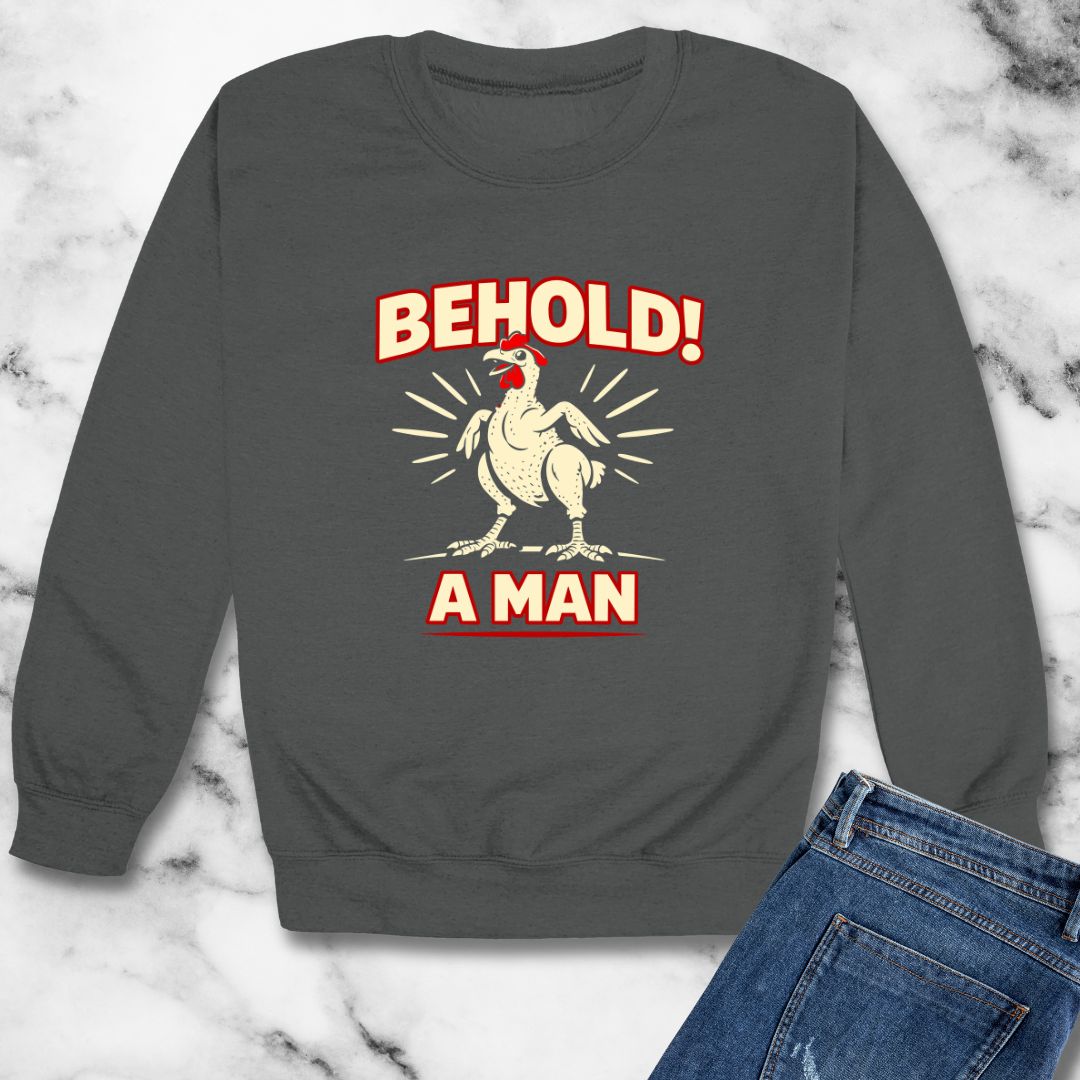 Diogenes of Sinope Behold a Man Quote Unisex Heavy Crewneck Sweatshirt