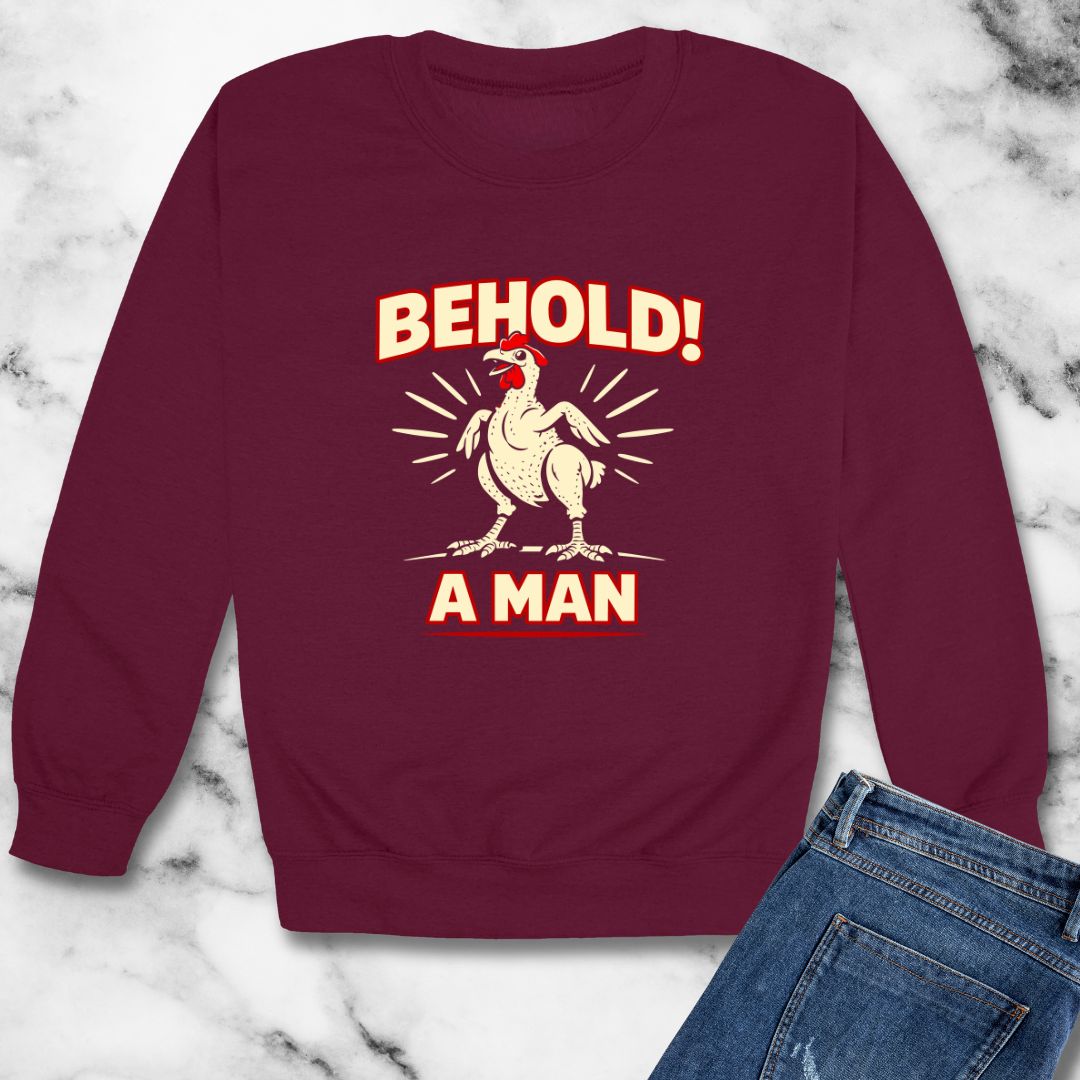 Diogenes of Sinope Behold a Man Quote Unisex Heavy Crewneck Sweatshirt