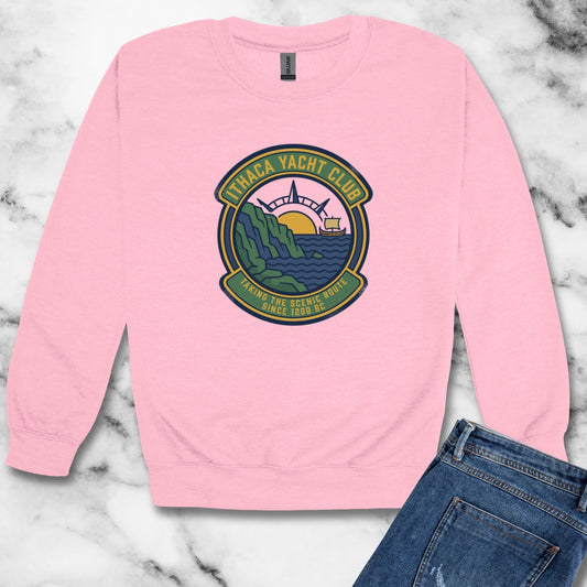 Odysseus Ithaca Yacht Club  Unisex Heavy Crewneck Sweatshirt